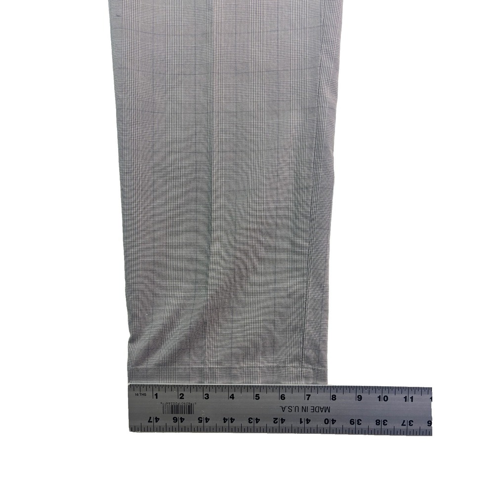 Brooks Brothers 36x30 Gray Glen Plaid Lightweight Advantage Chino Clark Pants - Picture 5 of 9